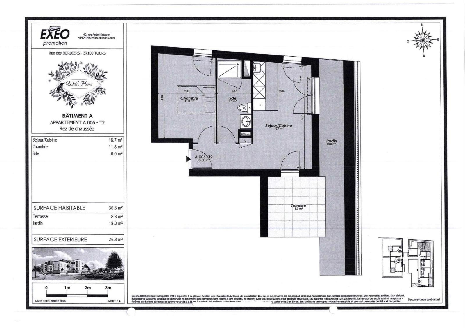 Visuel appartement2 pièces 36.5 m2